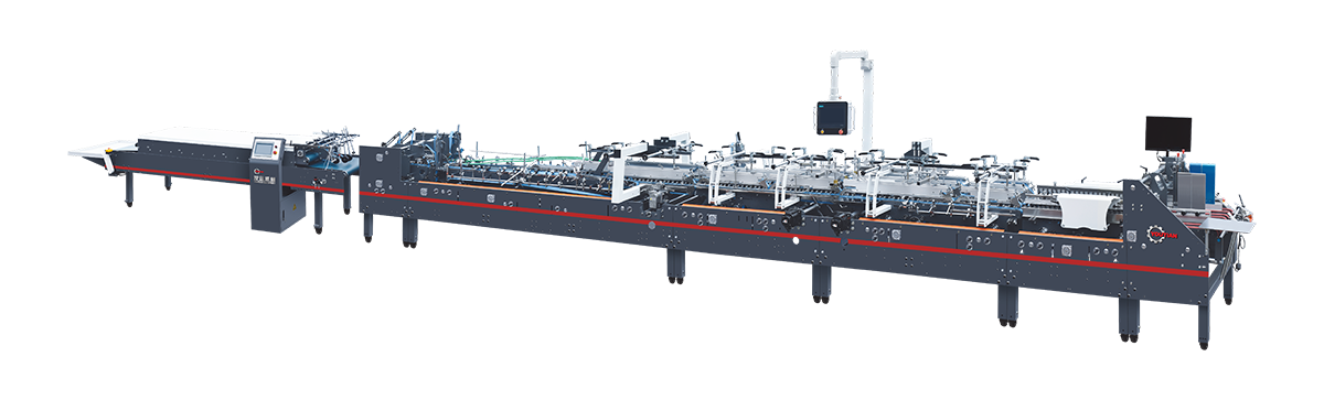 ZH-1100XC全自动四六角勾底糊盒机 (模块化)